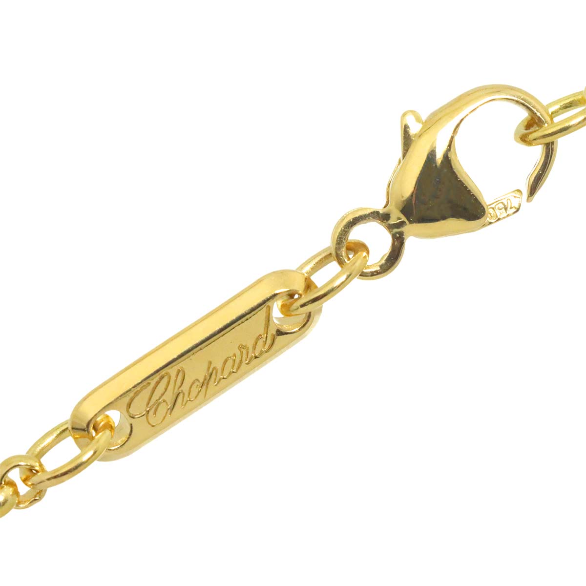 Happy Diamond cross Necklace 18K Yellow Gold 750