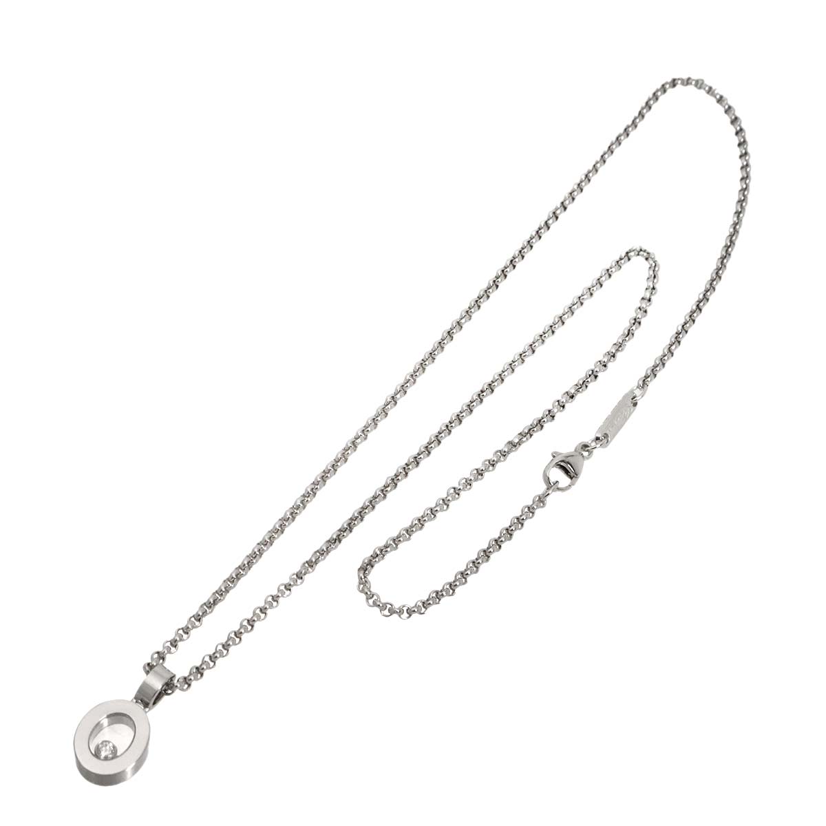 Happy Diamond Necklace 18K White Gold 750