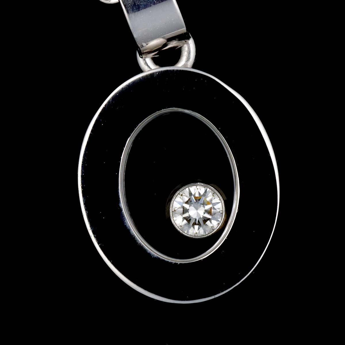 Happy Diamond Necklace 18K White Gold 750