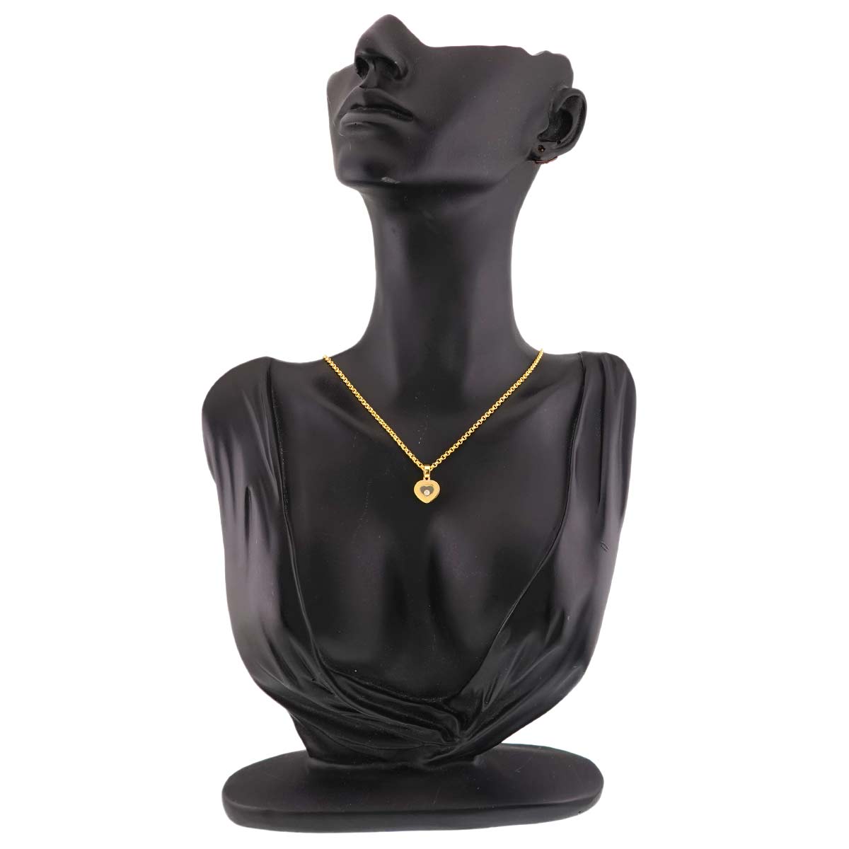 Happy Diamond Heart Necklace 18K Yellow Gold 750