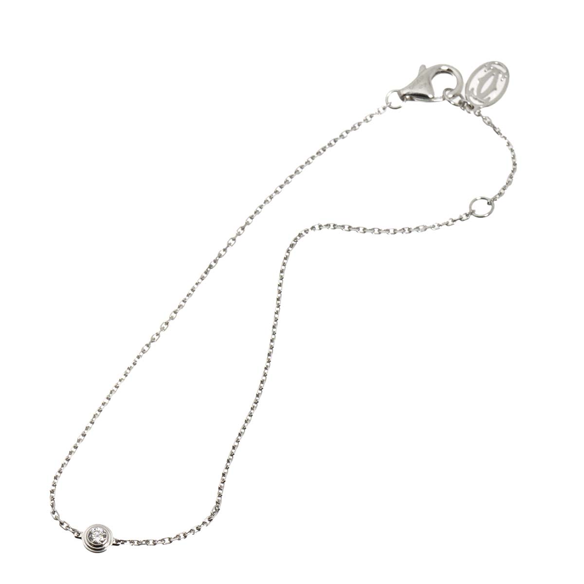 d Amour Diamond Bracelet XS 18K White Gold 750