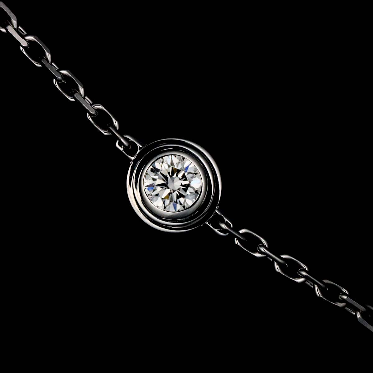 d Amour Diamond Bracelet XS 18K White Gold 750