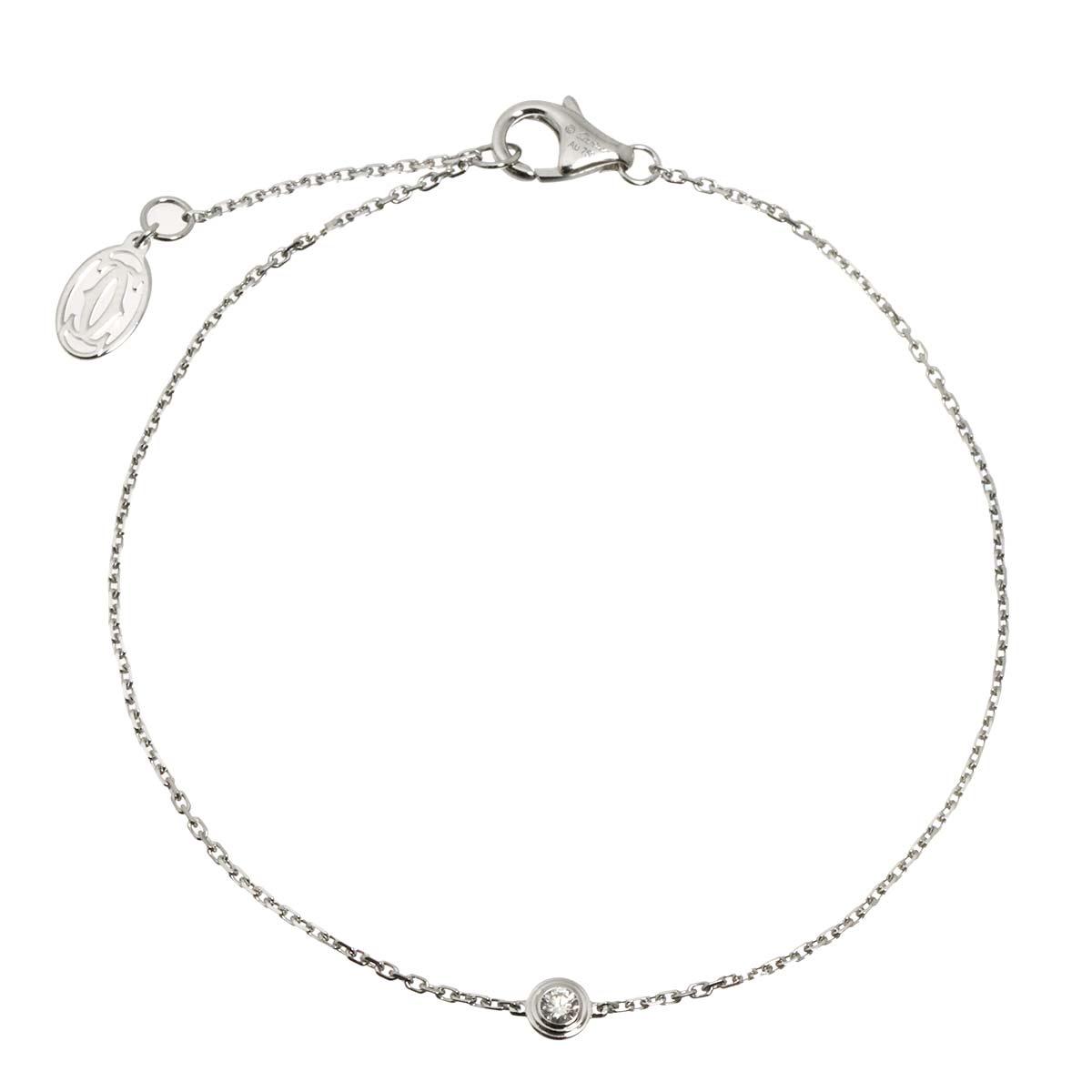 d Amour Diamond Bracelet XS 18K White Gold 750