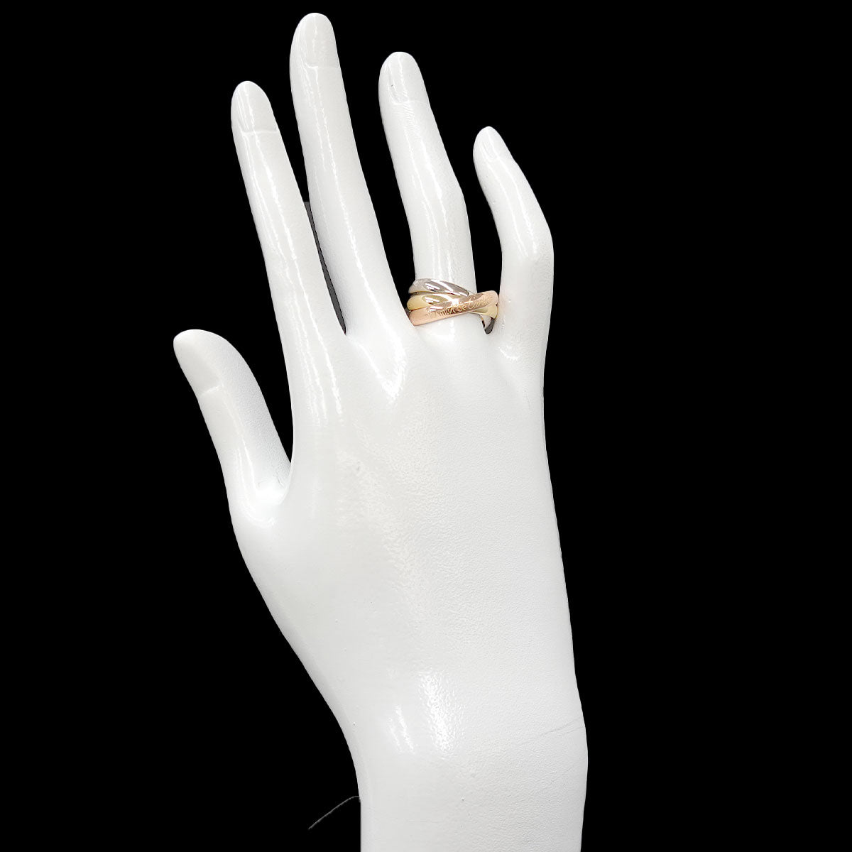 Trinity MM Ring 18K YG WG PG 750 Size53 6.25-6.5(US)