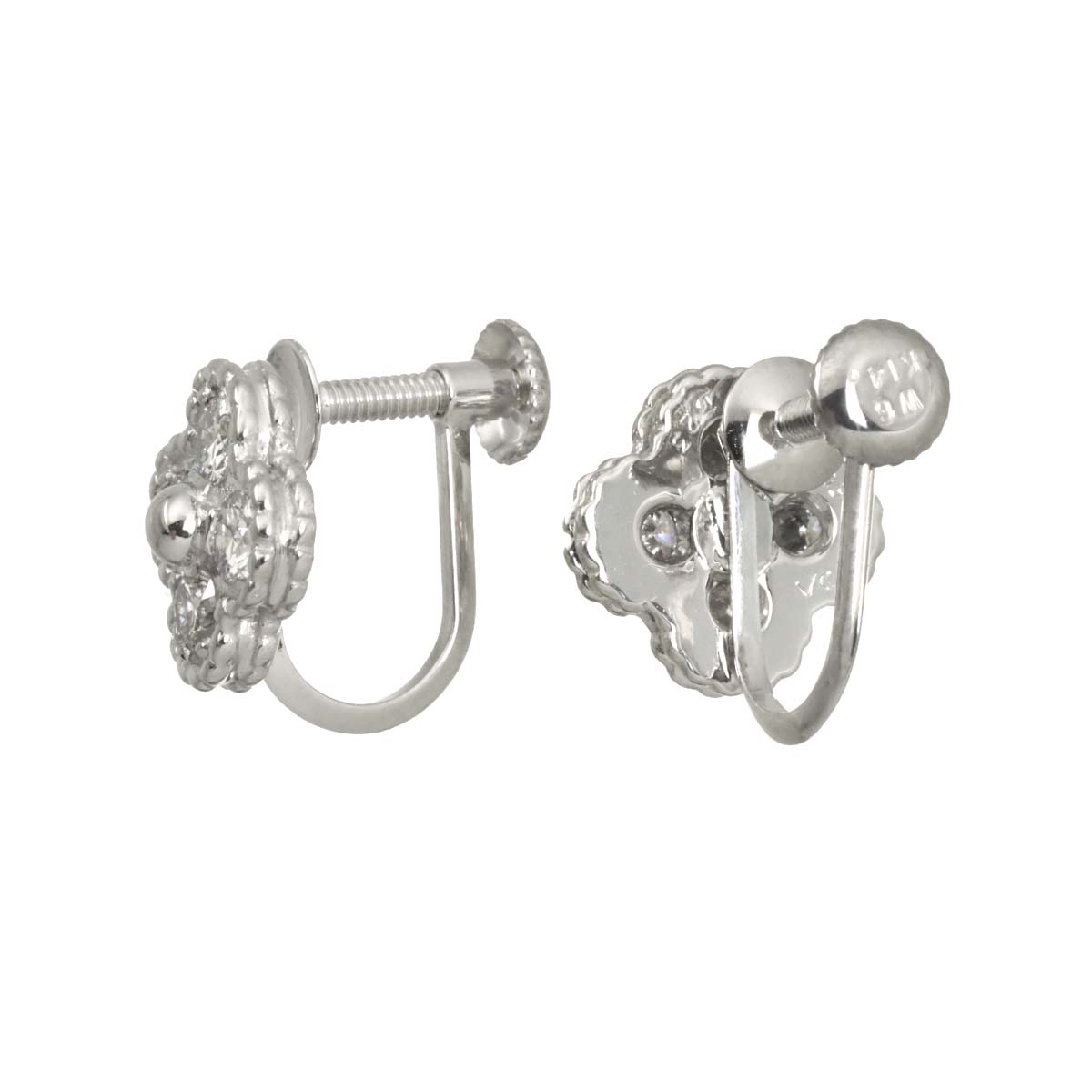 Diamond Earrings 18K 14K WG 750 585