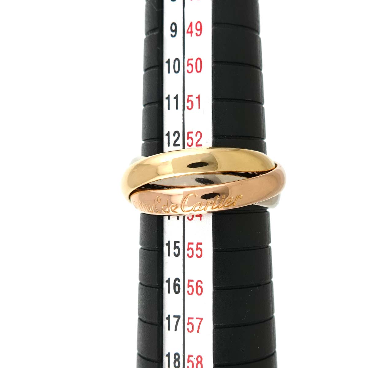 Trinity MM Ring 18K YG WG PG 750 Size53 6.25-6.5(US)