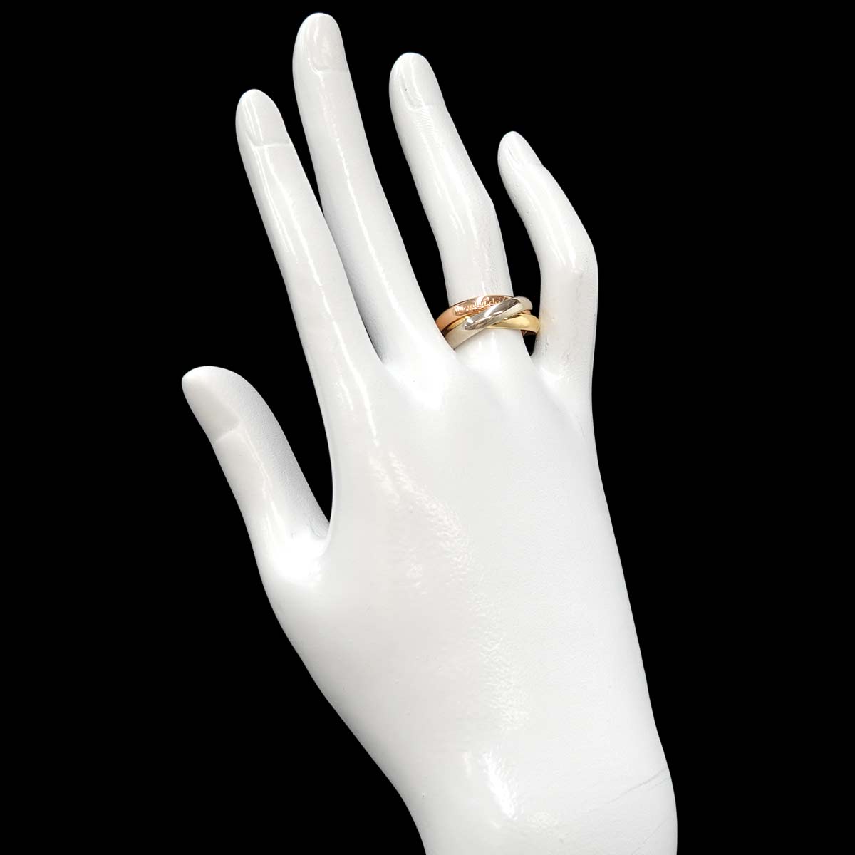 Trinity MM Ring 18K YG WG PG 750 Size53 6.25-6.5(US)