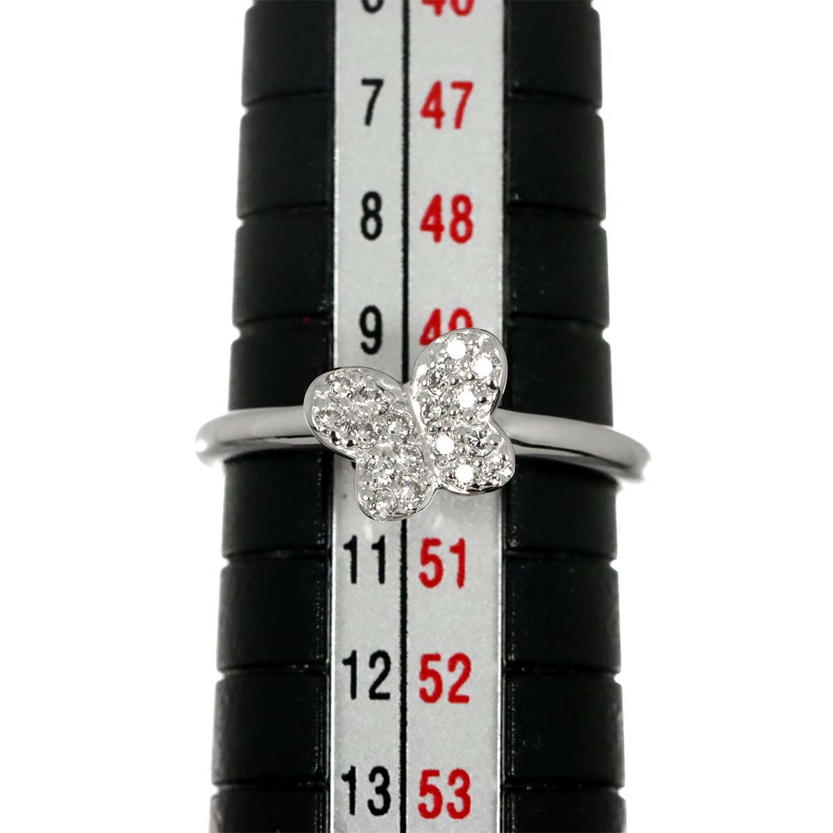 Diamond 0.15ct Ring 18K WG 750 Size5.25(US)