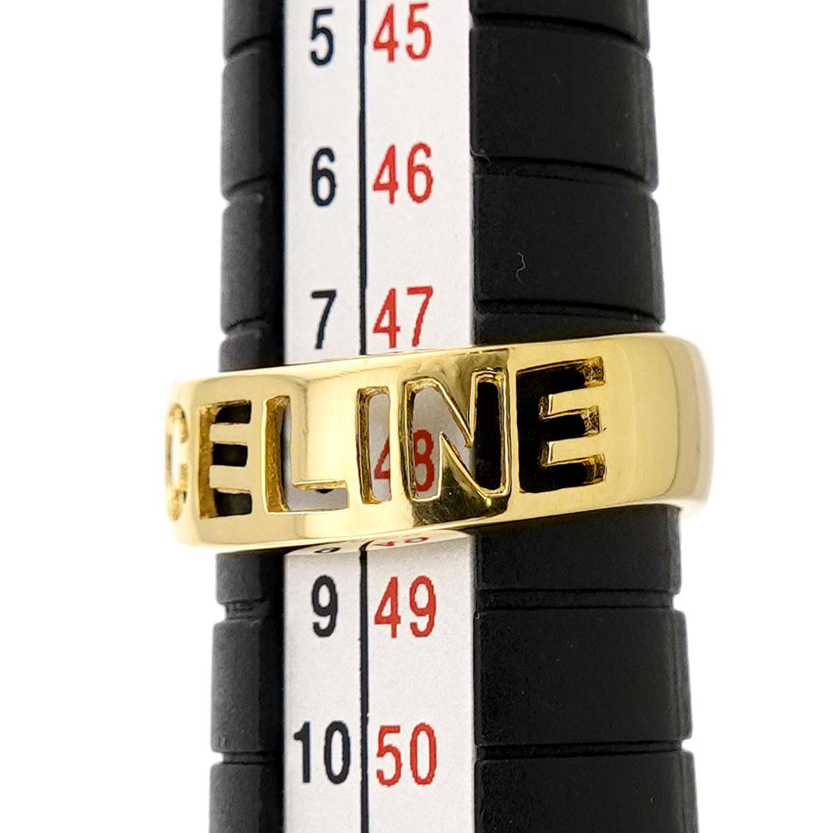Logo Ring 18K Yellow Gold 750 size4-4.5(US)