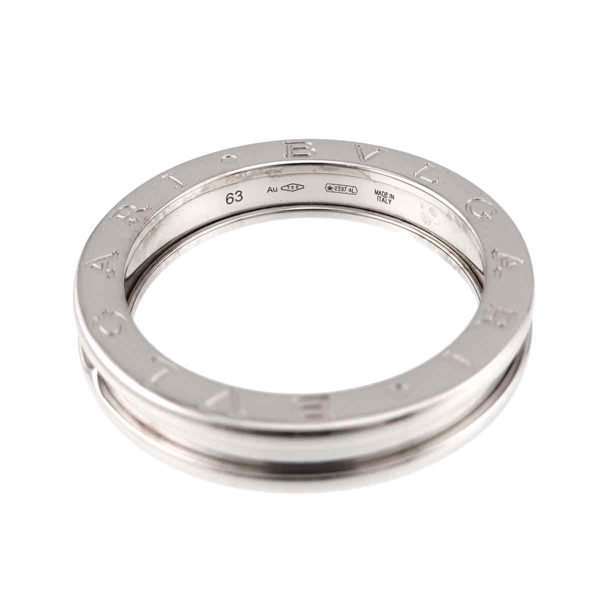 B-ZERO1 1 BAND Ring 18K White Gold 750 Size63 9.75-10(US)