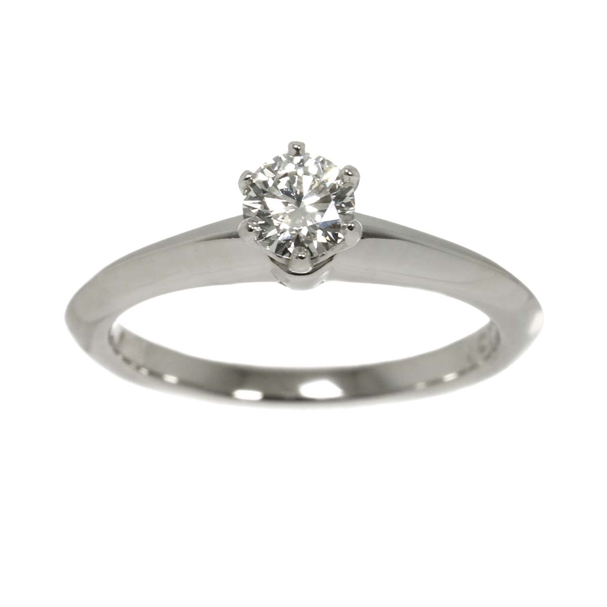 Diamond 0.29ct H/VS1/3EX Ring Platinum Size4(US)