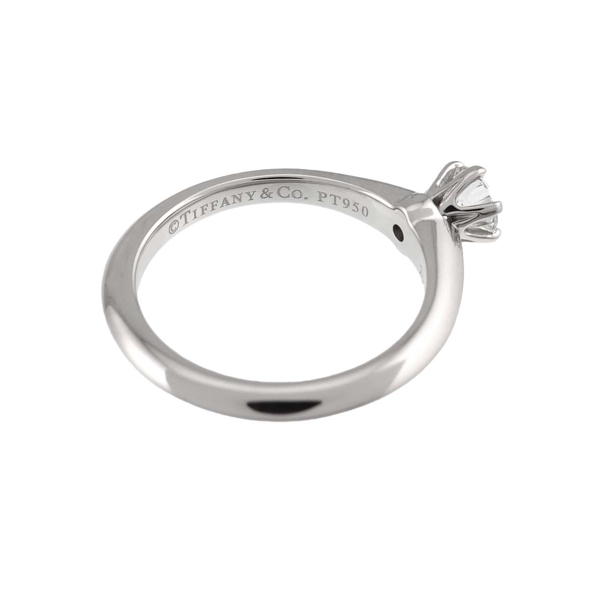 Diamond 0.29ct H/VS1/3EX Ring Platinum Size4(US)