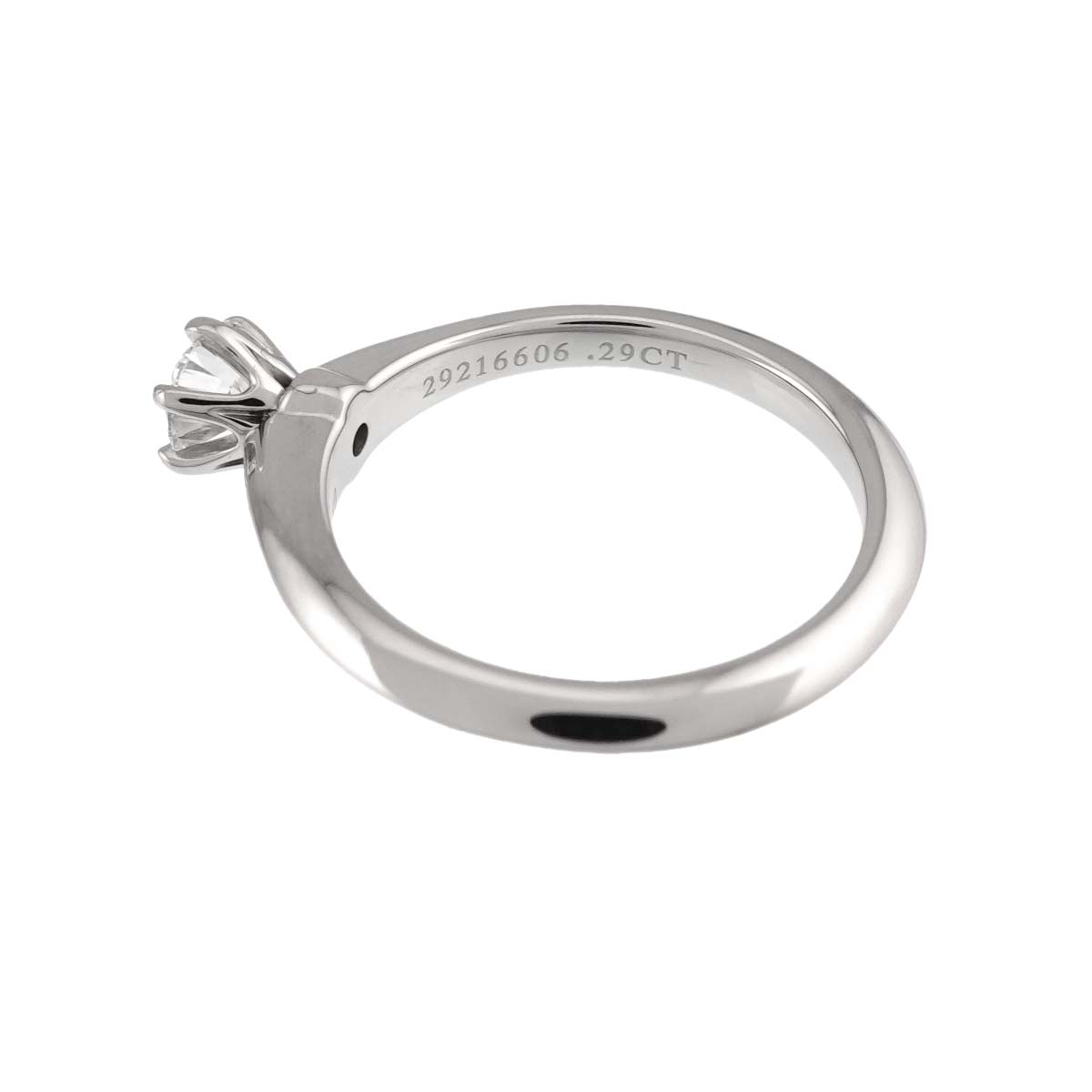 Diamond 0.29ct H/VS1/3EX Ring Platinum Size4(US)