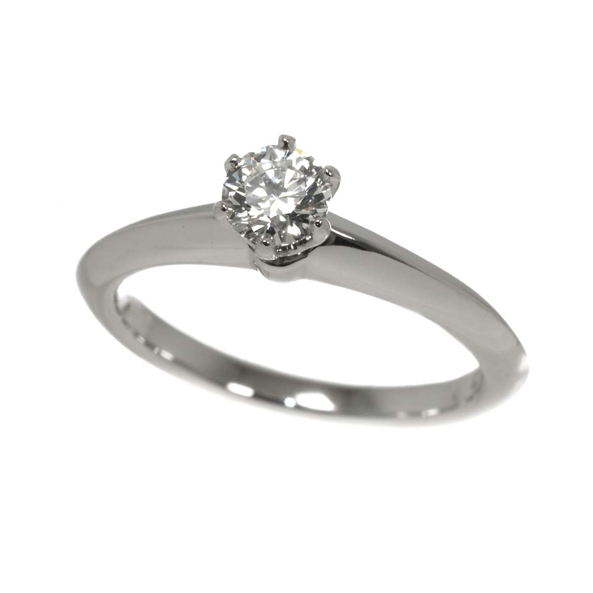 Diamond 0.29ct H/VS1/3EX Ring Platinum Size4(US)