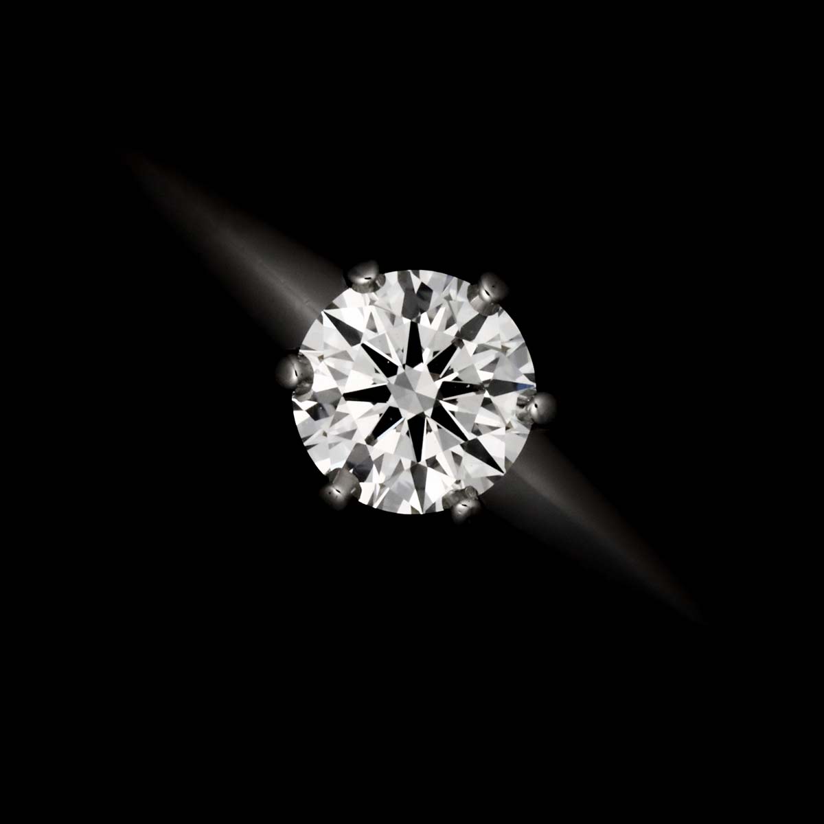 Diamond 0.29ct H/VS1/3EX Ring Platinum Size4(US)
