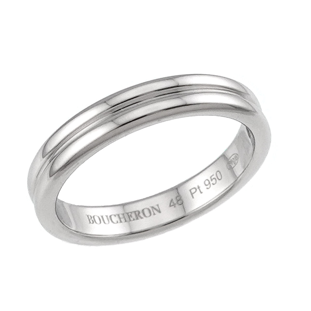 Godron Ring Pt Platinum Size48 4.5(US)