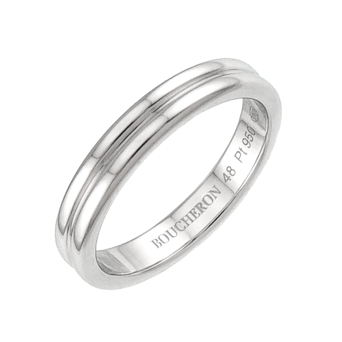 Godron Ring Pt Platinum Size48 4.5(US)
