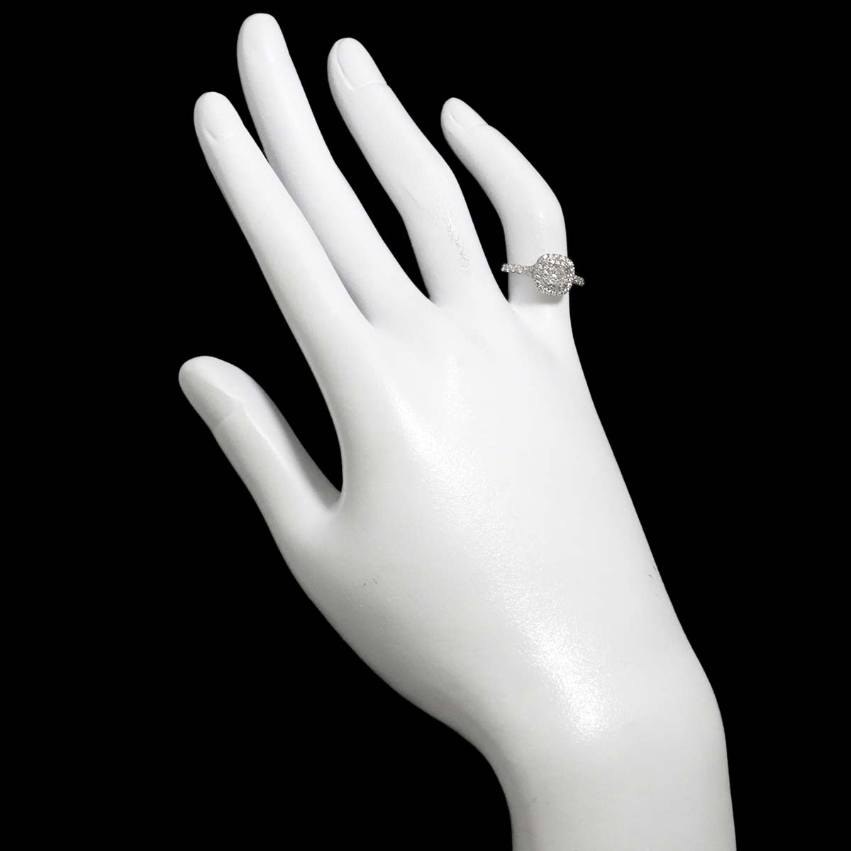 Diamond 0.31ct H/VS1/3EX Ring Platinum Size4-4.5(US)