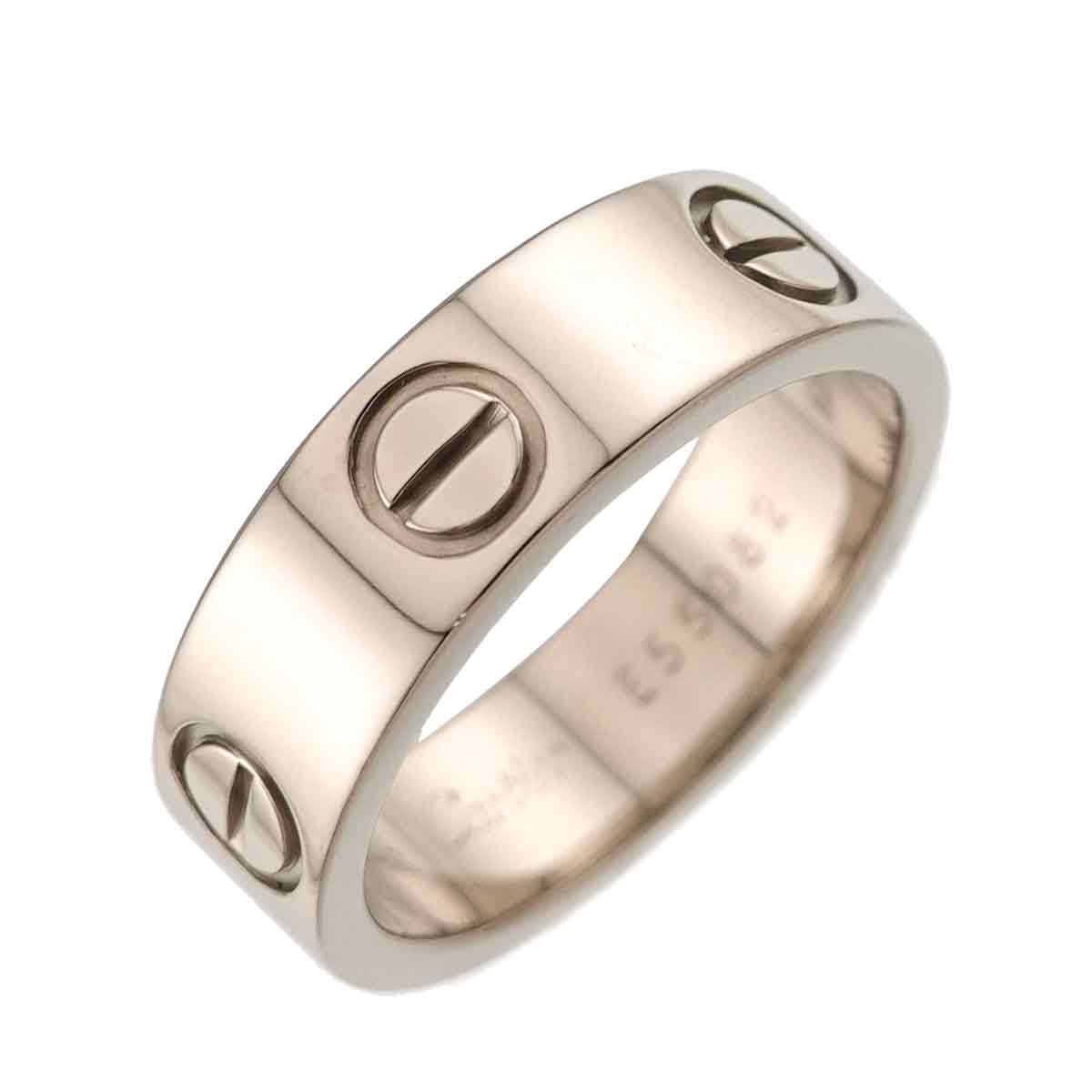 Love Ring 18K White Gold 750 size50 4.75-5(US)
