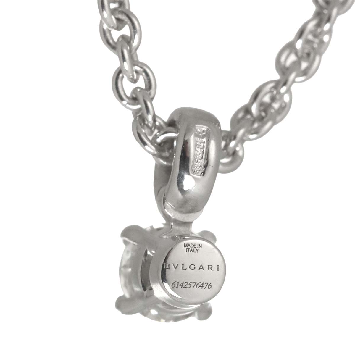 Diamond 0.27ct H/VVS2/EX Necklace 18K White Gold 750