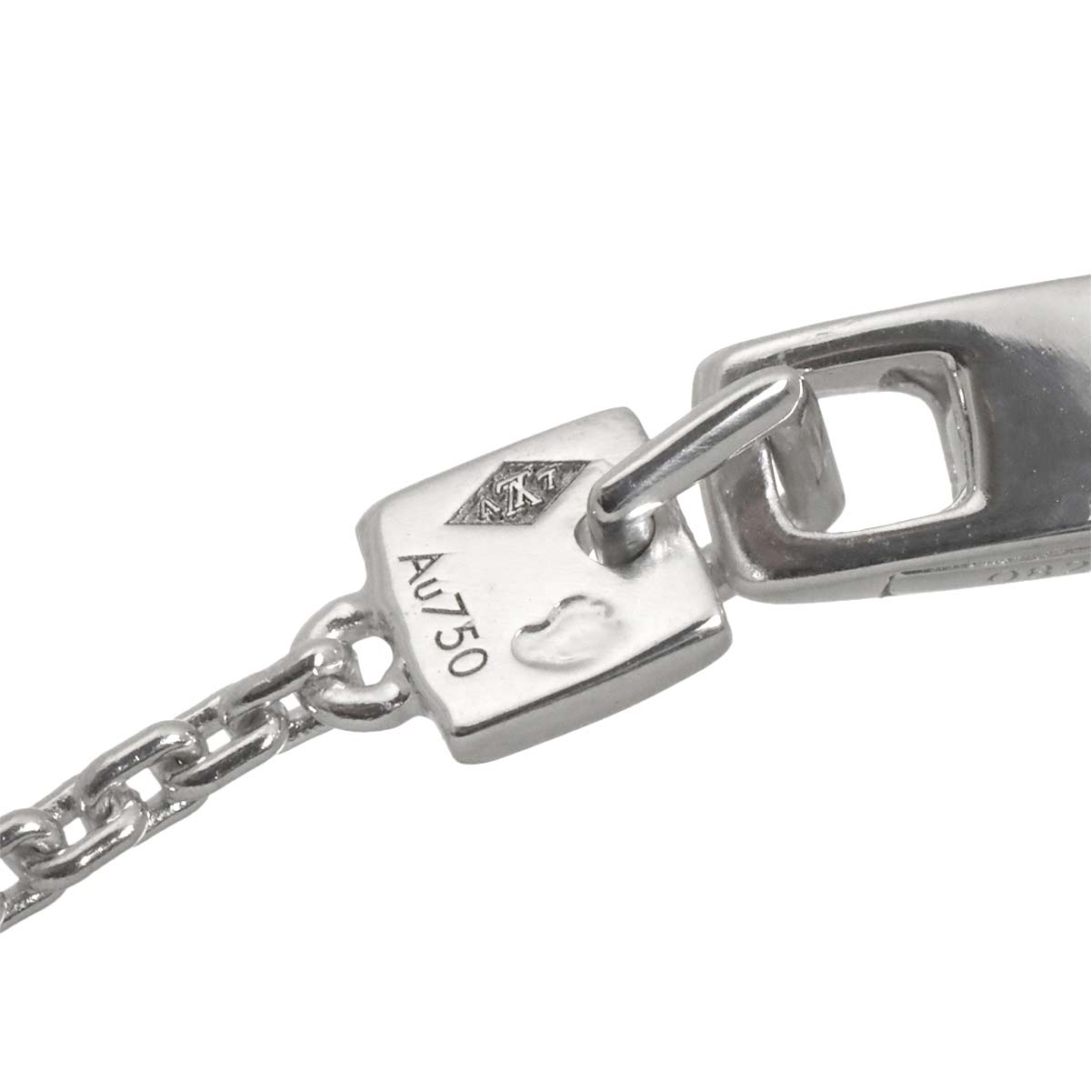 Chain Necklace 18K White Gold 750