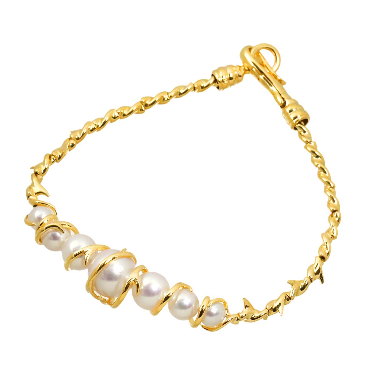 Akoya Pearl 9.2-5.0mm Bracelet 18K Yellow Gold 750