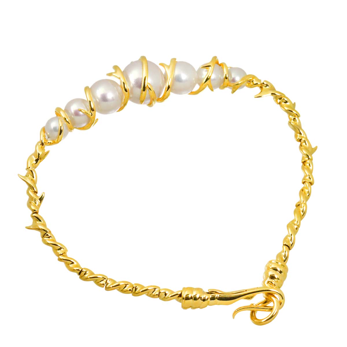 Akoya Pearl 9.2-5.0mm Bracelet 18K Yellow Gold 750