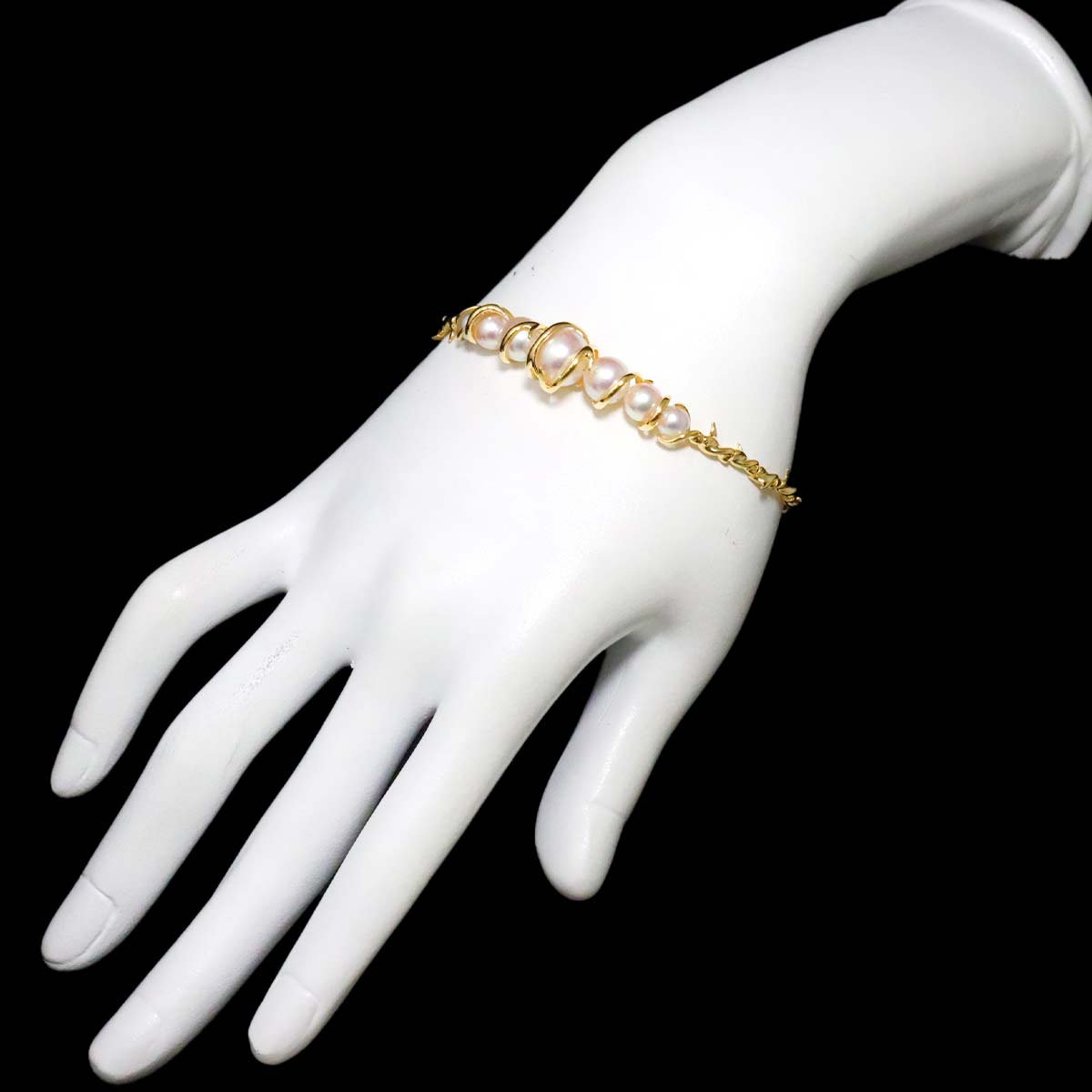 Akoya Pearl 9.2-5.0mm Bracelet 18K Yellow Gold 750