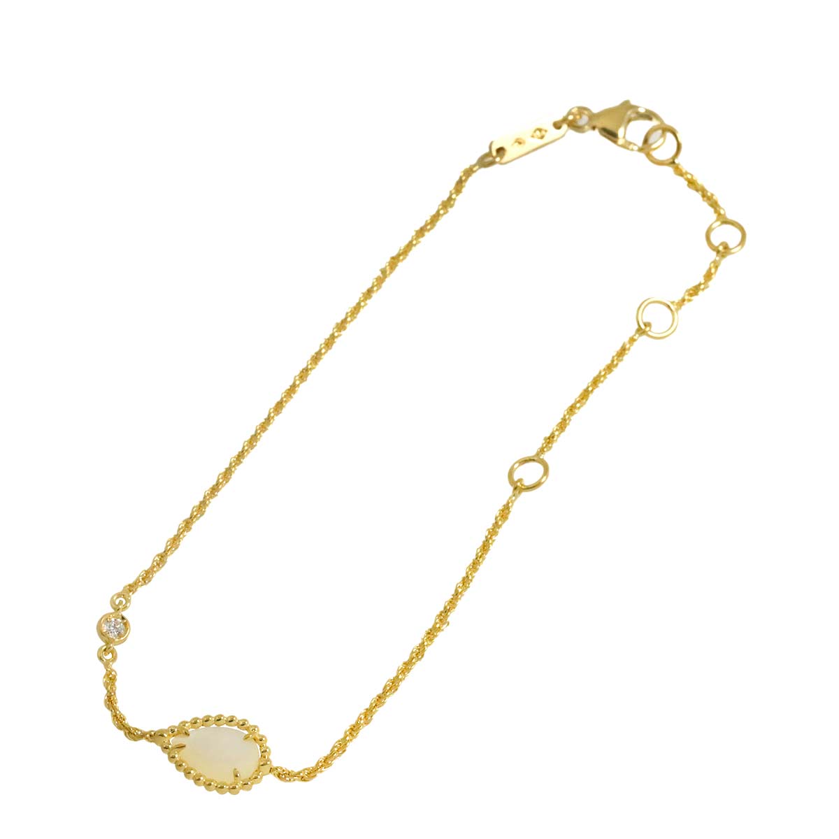 Serpent Boheme MOP Diamond Bracelet XS 18K YG 750