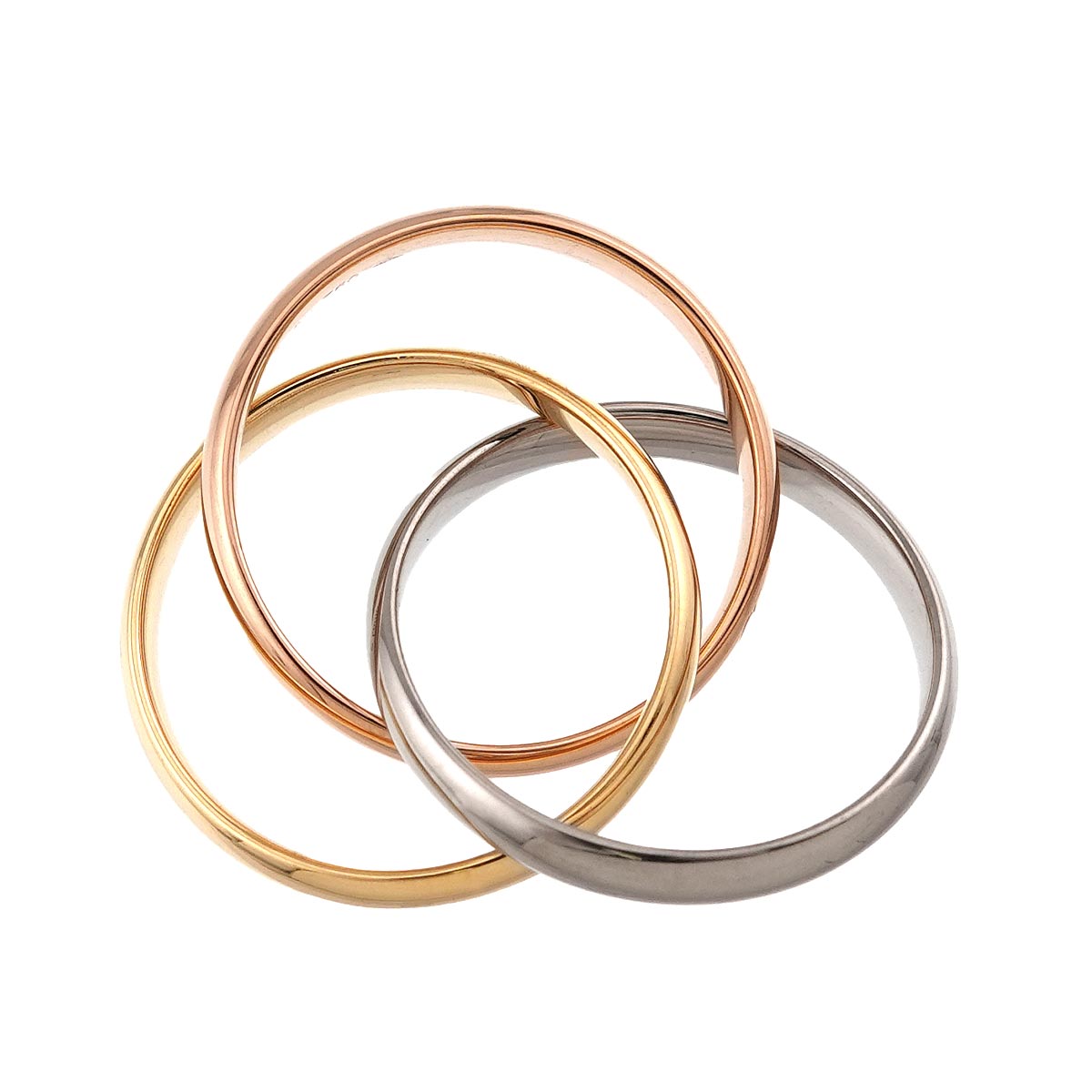 Trinity MM Ring 18K YG WG PG 750 Size58 8.25(US)