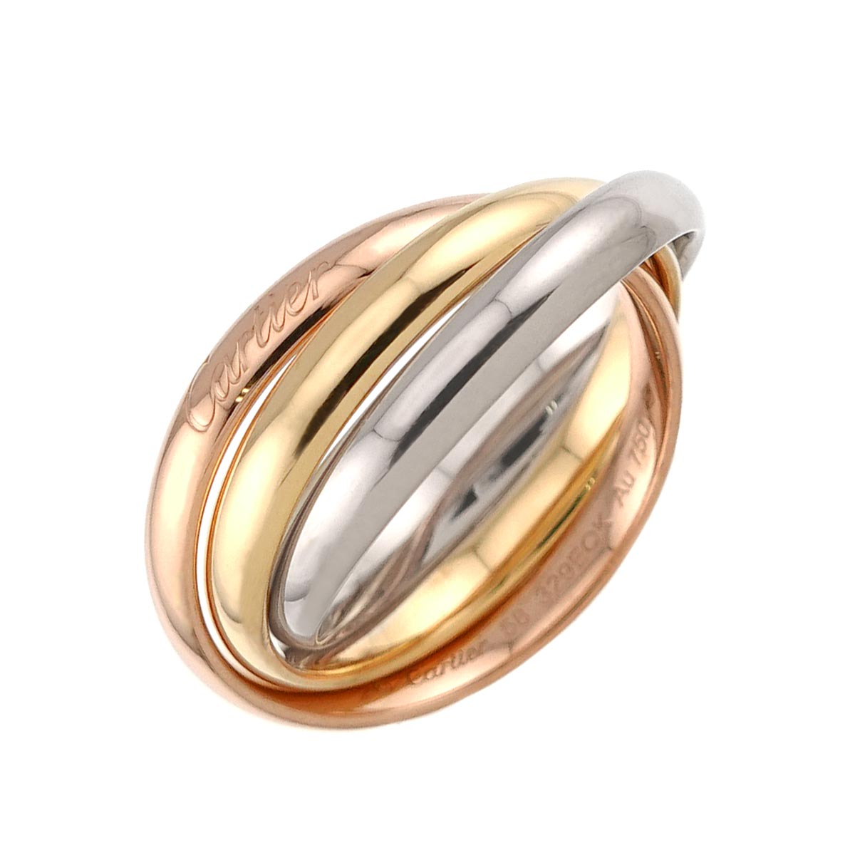 Trinity MM Ring 18K YG WG PG 750 Size58 8.25(US)
