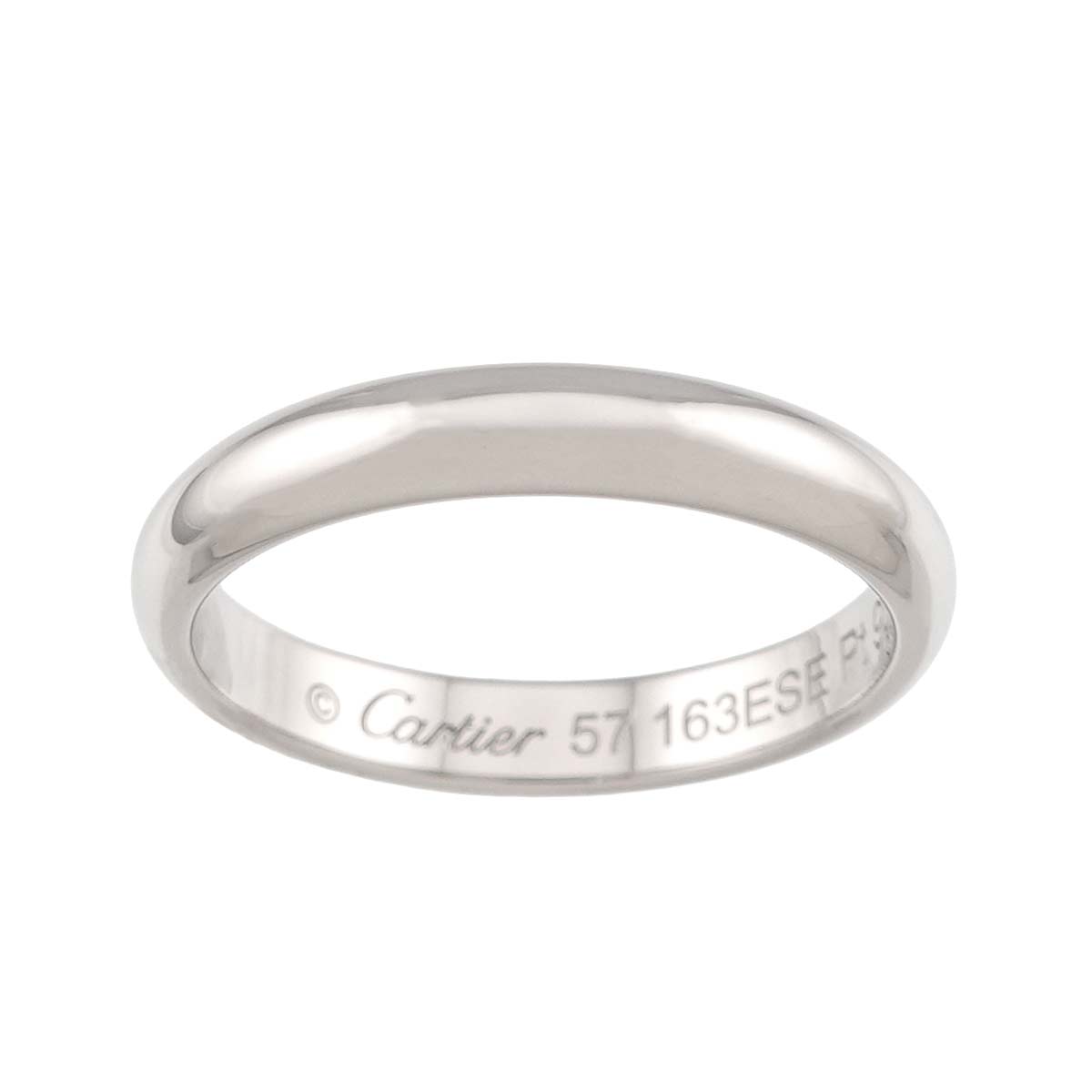 1895 Classic Band Ring Platinum Size57 7.75-8(US)
