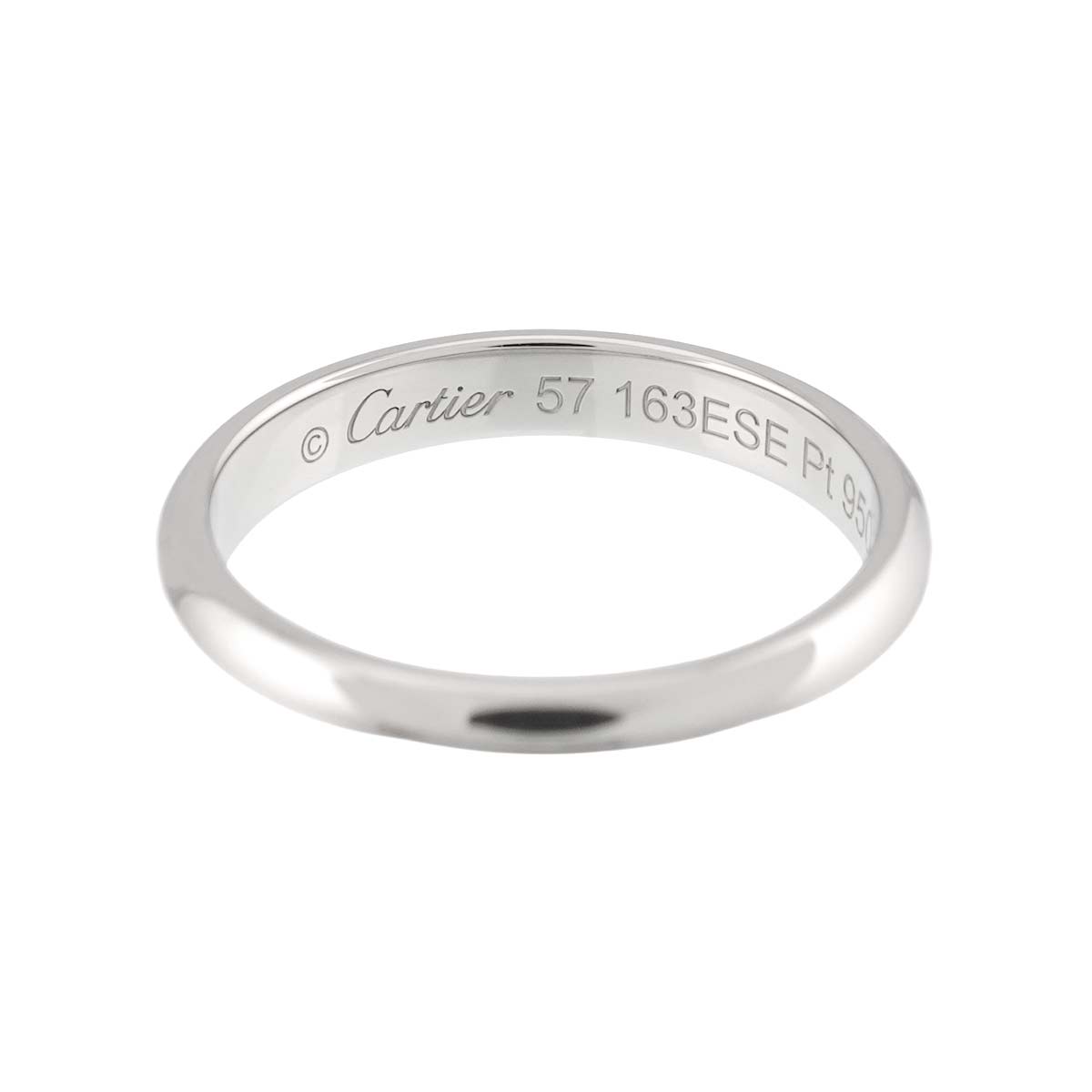 1895 Classic Band Ring Platinum Size57 7.75-8(US)