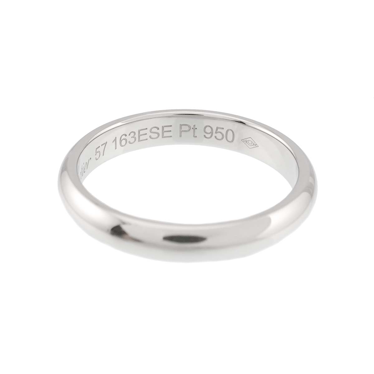 1895 Classic Band Ring Platinum Size57 7.75-8(US)