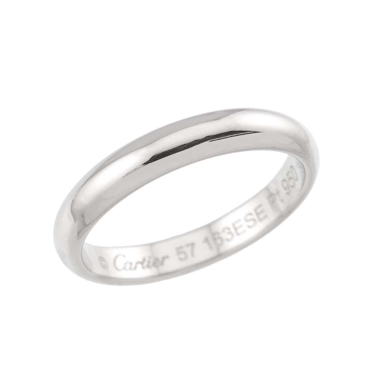 1895 Classic Band Ring Platinum Size57 7.75-8(US)