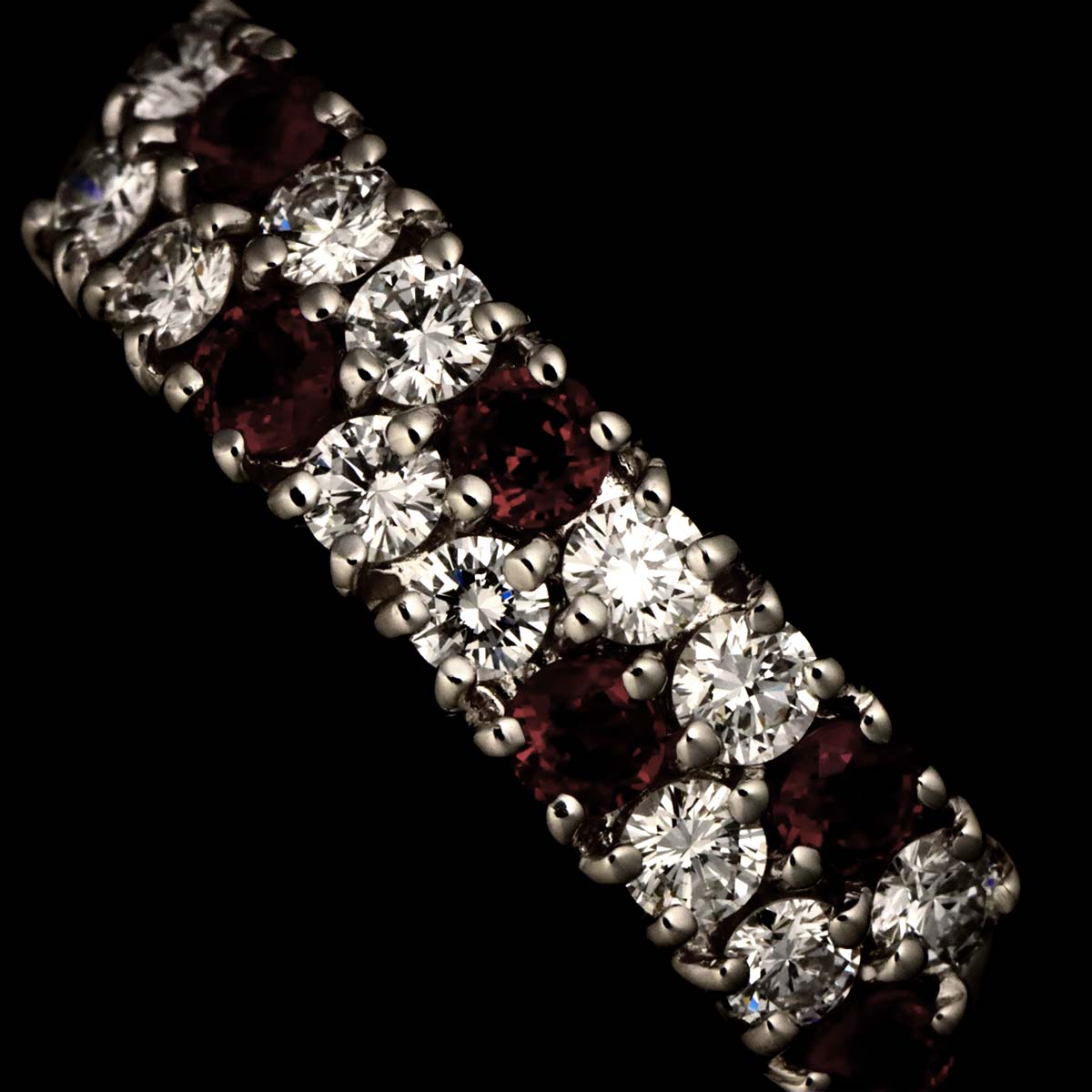 Ruby 0.31ct Diamond 0.35ct Ring Pt Platinum Size5.75-6(US)