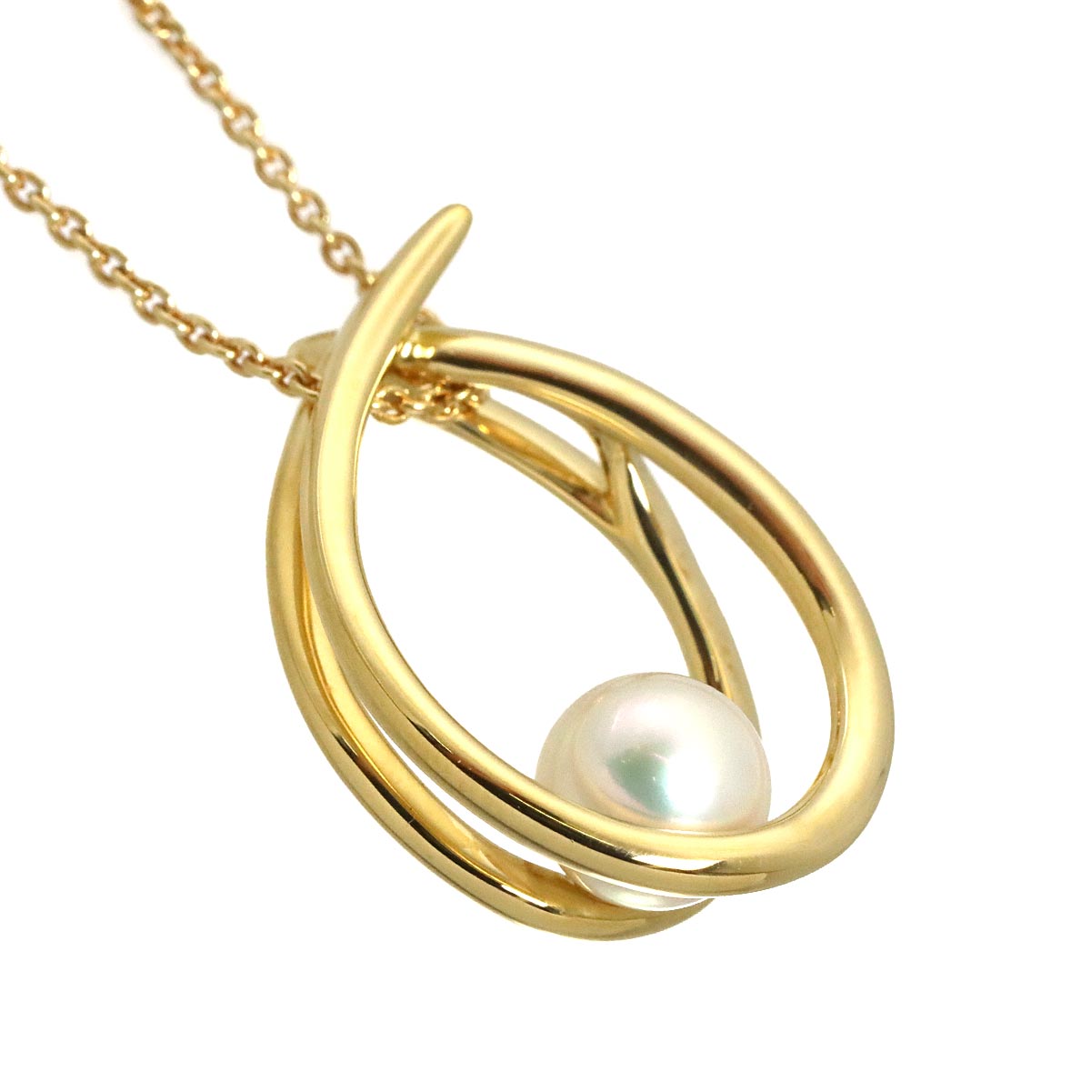 Akoya Pearl 7.0mm Necklace 18K YG 750
