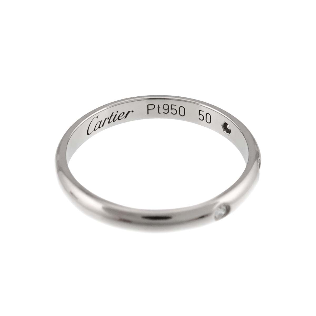 1895 Classic Diamond 3P Ring Pt Platinum size50 5.25(US)