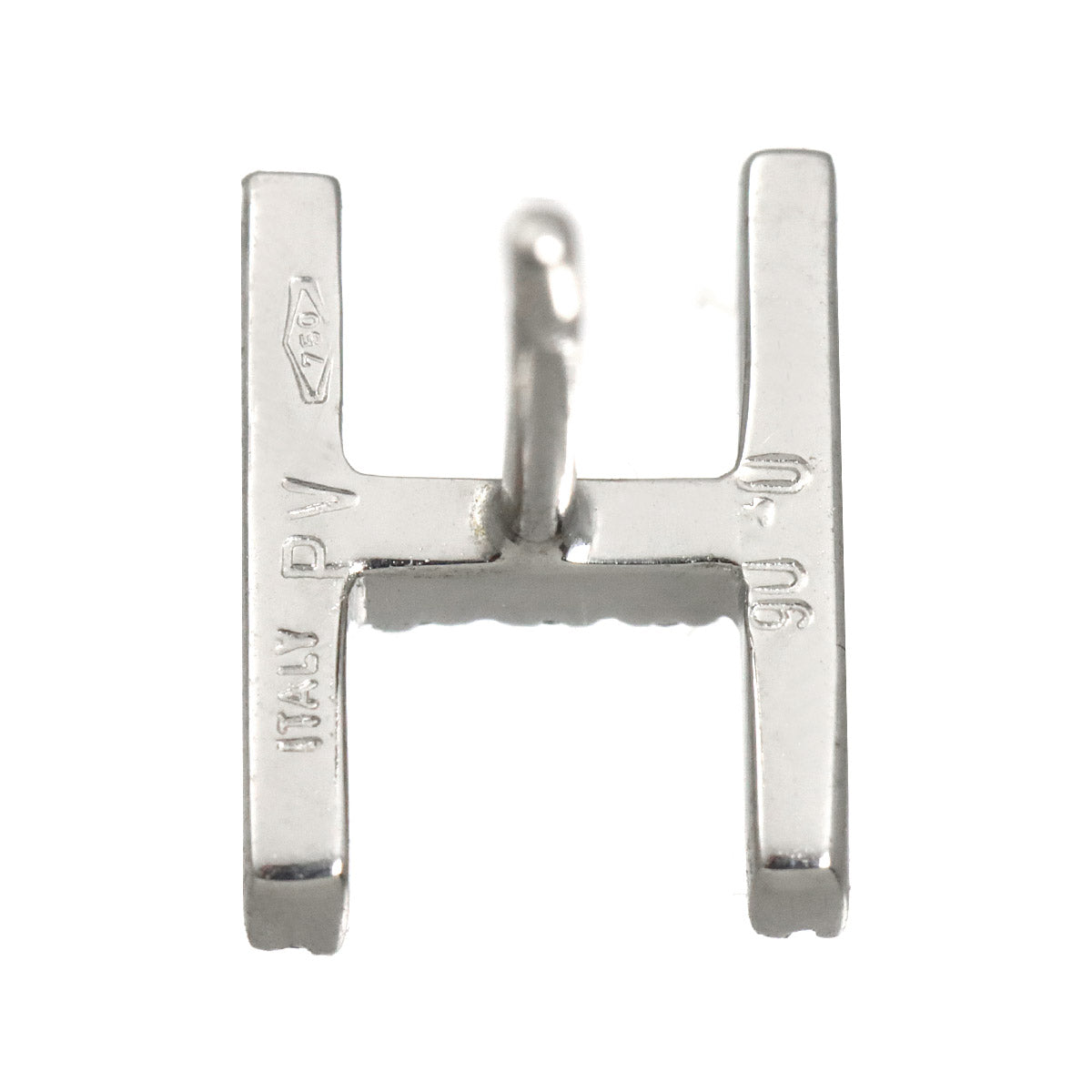 Diamond 0.06ct Earring Pierced 18K WG One Piece only