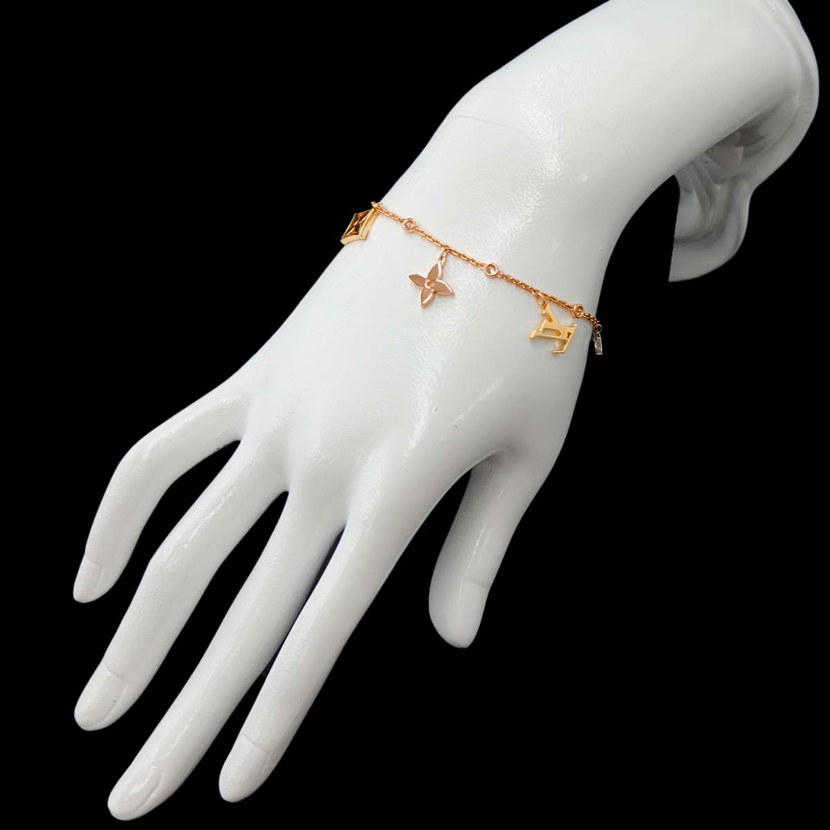Monogram Diamond Bracelet 18K YG WG PG 750
