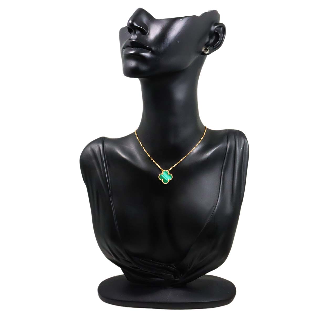 Vintage Alhambra Malachite Necklace 18K YG 750