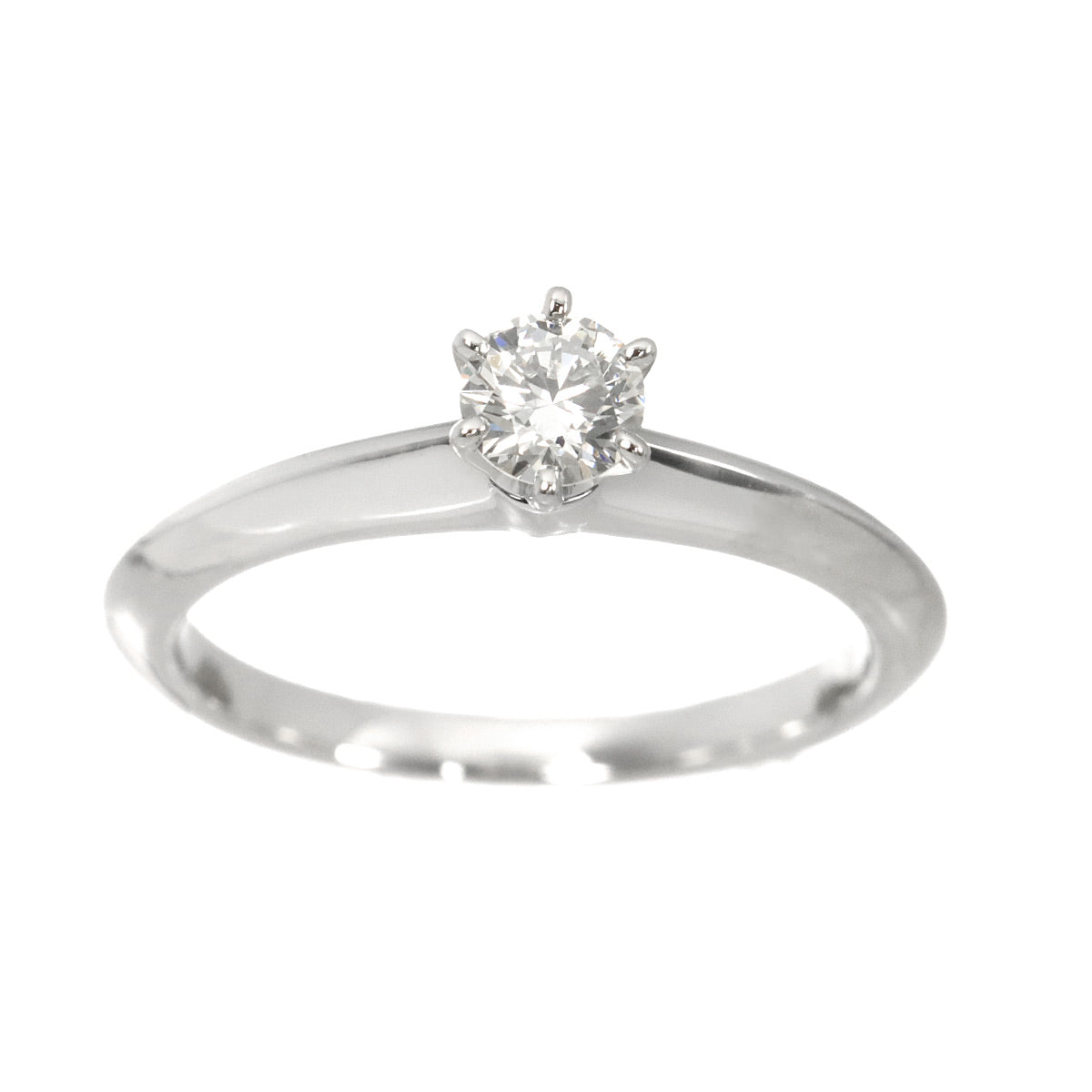 Diamond 0.22ct I/VS1/3EX Ring Platinum Size4(US)
