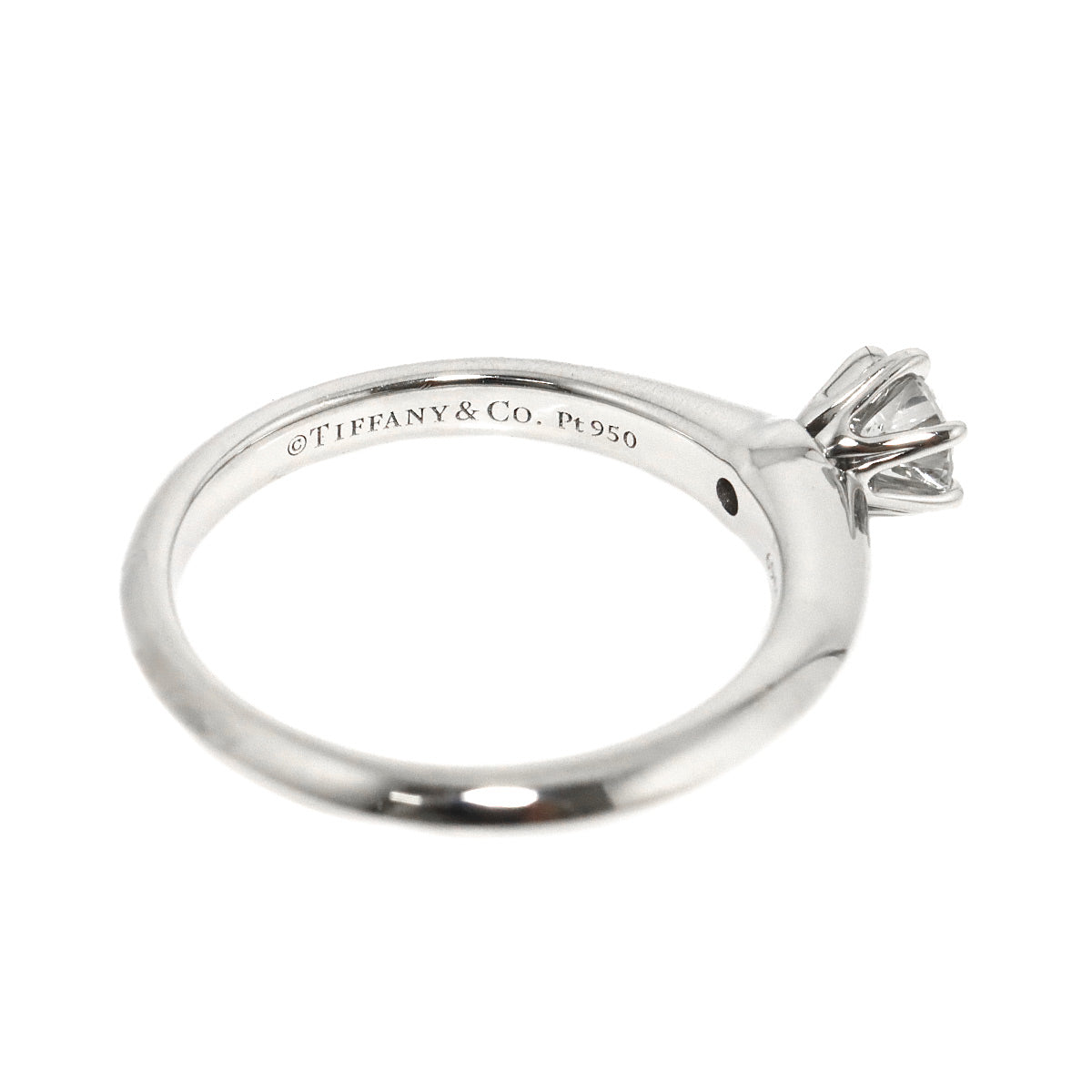 Diamond 0.22ct I/VS1/3EX Ring Platinum Size4(US)