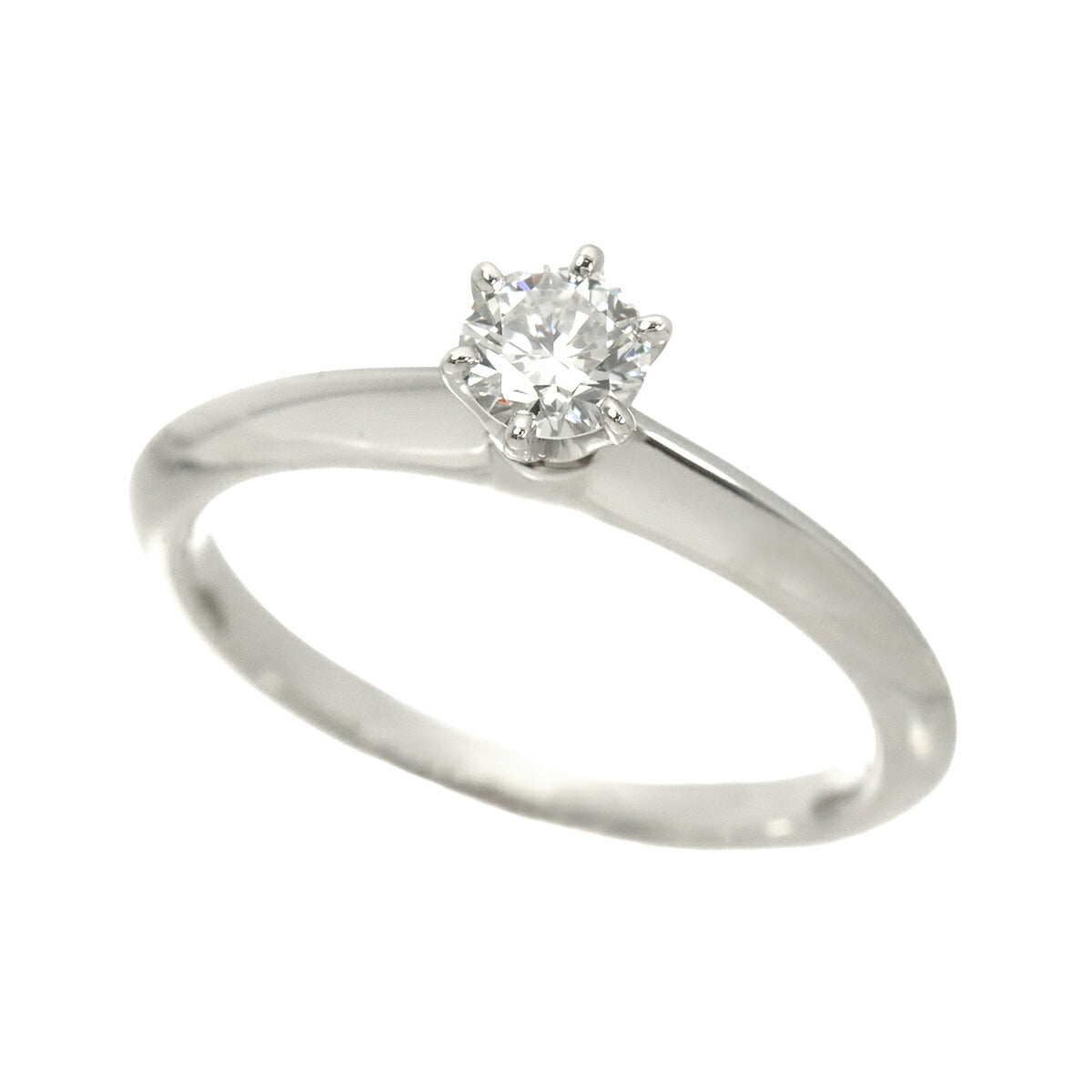 Diamond 0.22ct I/VS1/3EX Ring Platinum Size4(US)