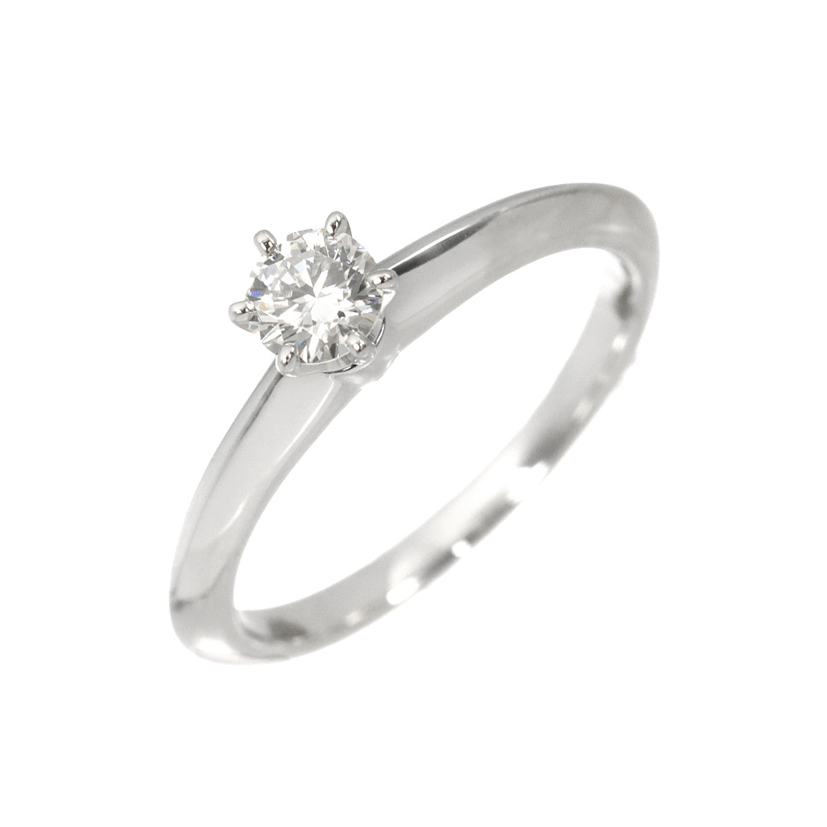 Diamond 0.22ct I/VS1/3EX Ring Platinum Size4(US)