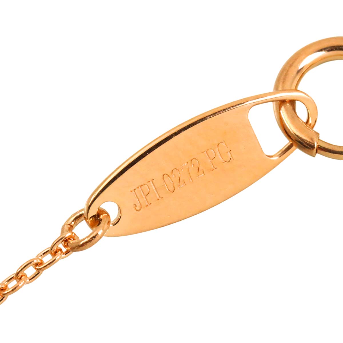 Diamond Necklace 18K Pink Gold 750