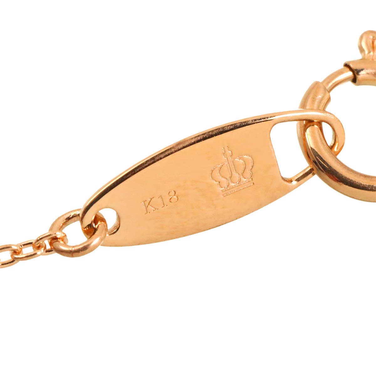 Diamond Necklace 18K Pink Gold 750