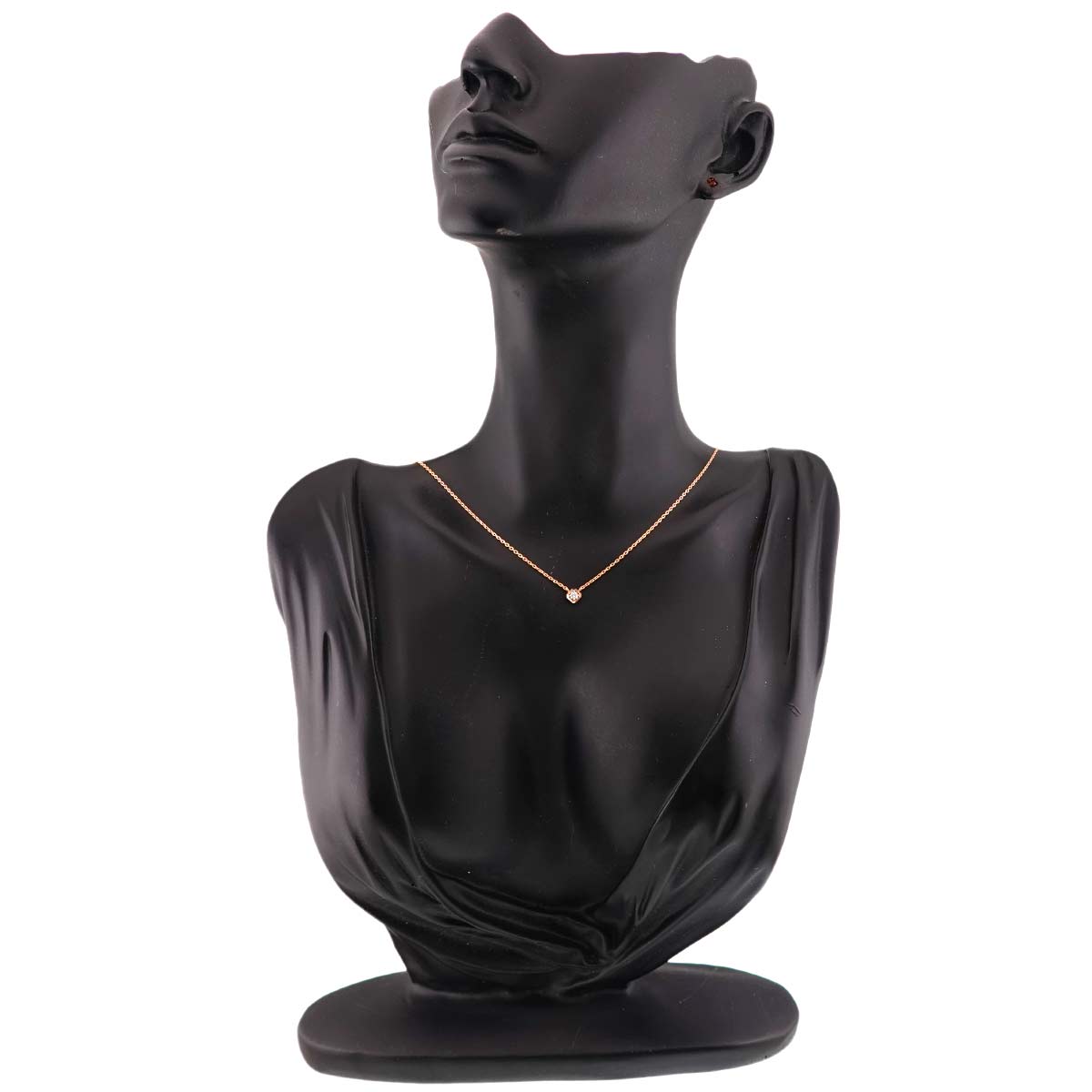 Diamond Necklace 18K Pink Gold 750