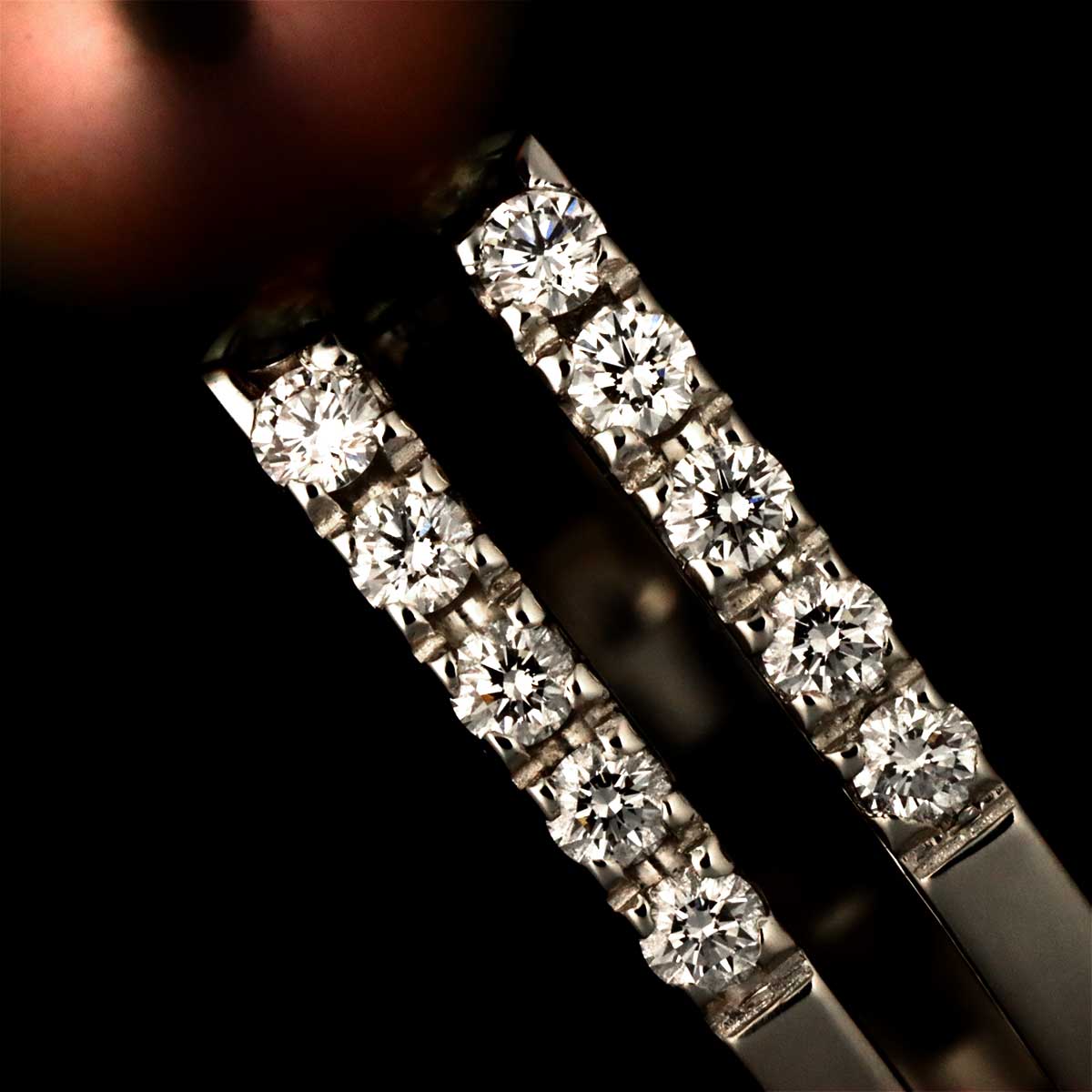 Black Pearl 10.4mm Diamond 0.40ct Ring Pt size7.25(US)