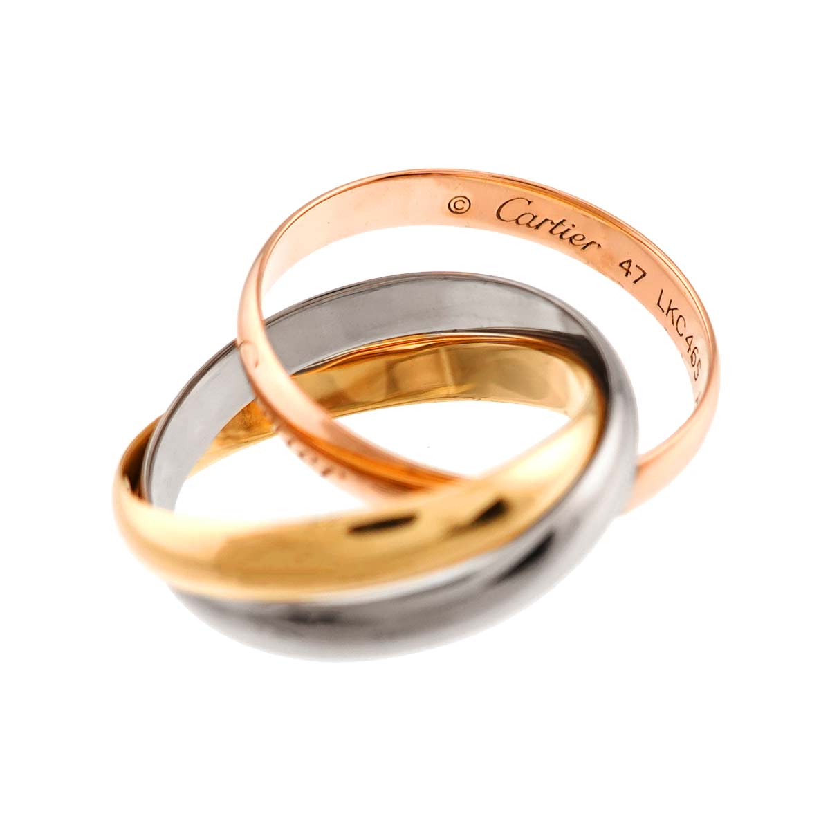 Trinity SM Ring 18K YG WG PG 750 Size47 4(US)